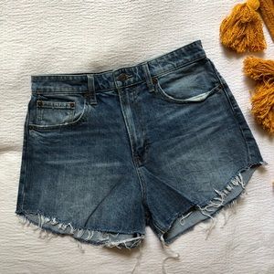 Denim High Waisted Shorts